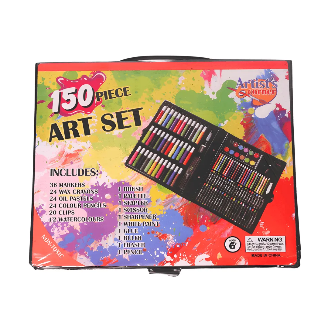 150 Piece Art Set, Drawing and Painting Set for Kids