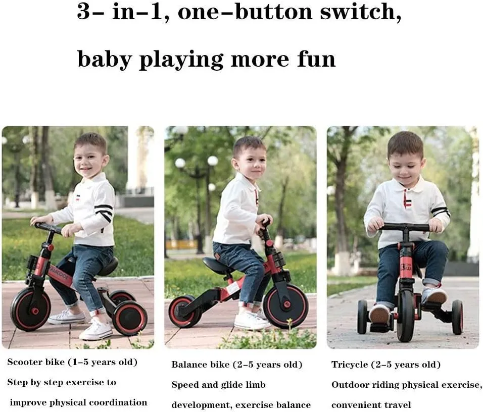 3 in 1 Kids Tricycle Balance Bike