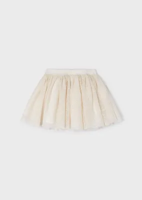 3901 - Tulle skirt for girl - Almond