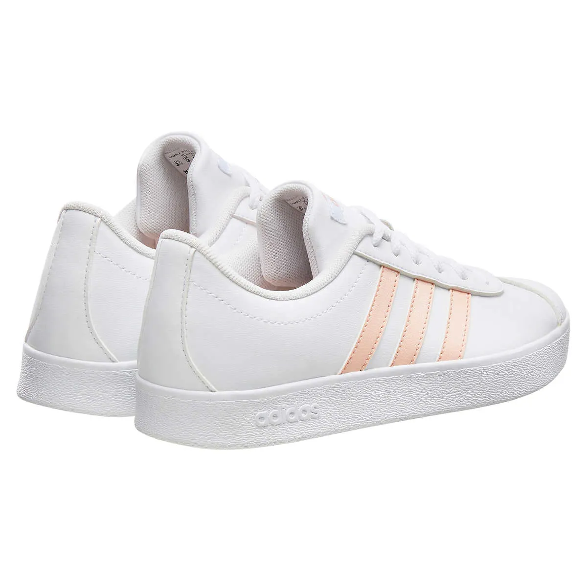 Adidas Kids VL Court 2.0 Sneaker - Girls Tennis Shoe