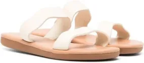 ANCIENT GREEK SANDALS KIDS Kastros flat sandals White