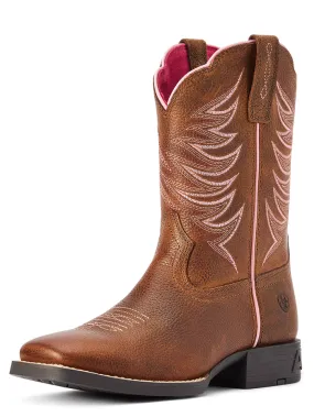 Ariat 10042413 Kids Firecatcher Western Boot Rowdy Brown