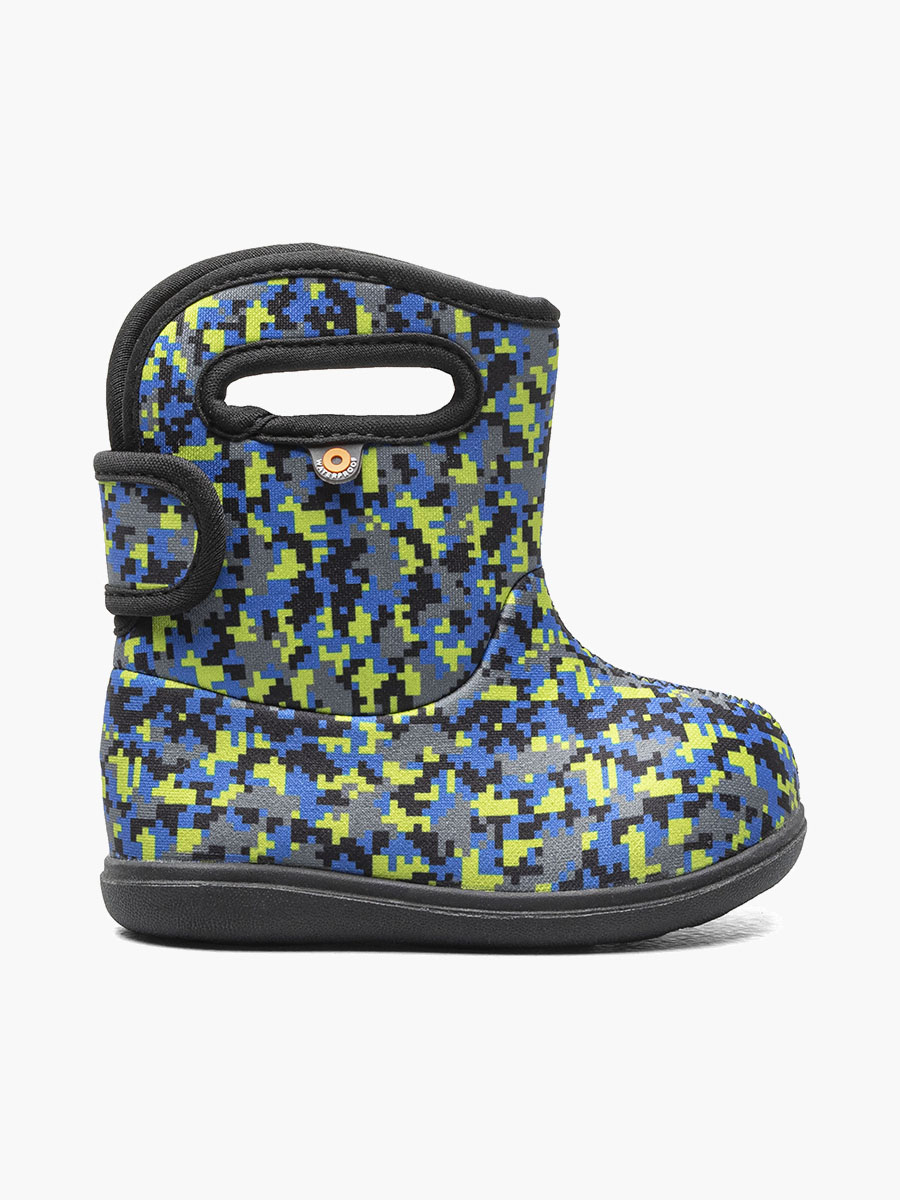 Baby Bogs II Digital Maze Toddler Rain Boots