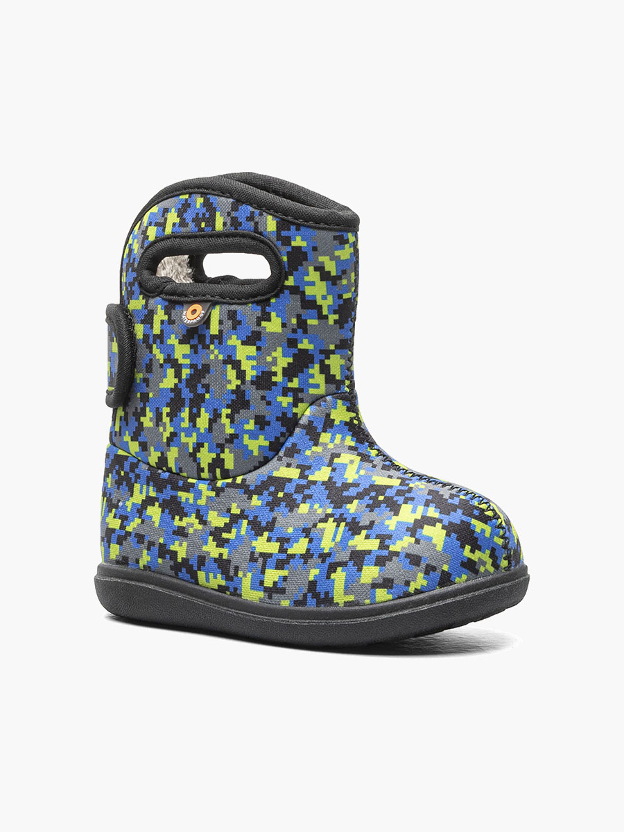 Baby Bogs II Digital Maze Toddler Rain Boots