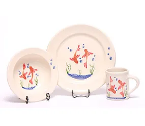 Baby Dish Set Goldfish USA Made by Emerson Creek Pottery Children-2824