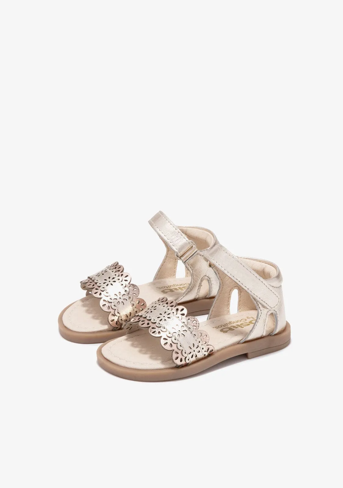 Baby´s Gold Buckle Sandals