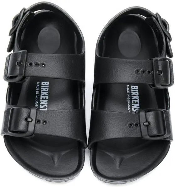 Birkenstock Kids buckled sandals Black