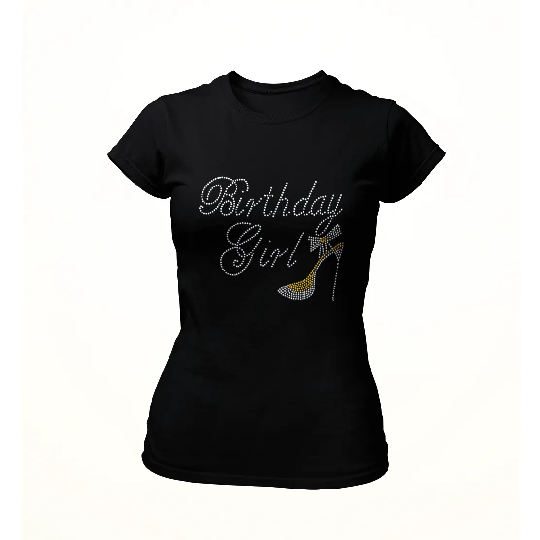 Birthday Girl Rhinestone Shoe T Shirt