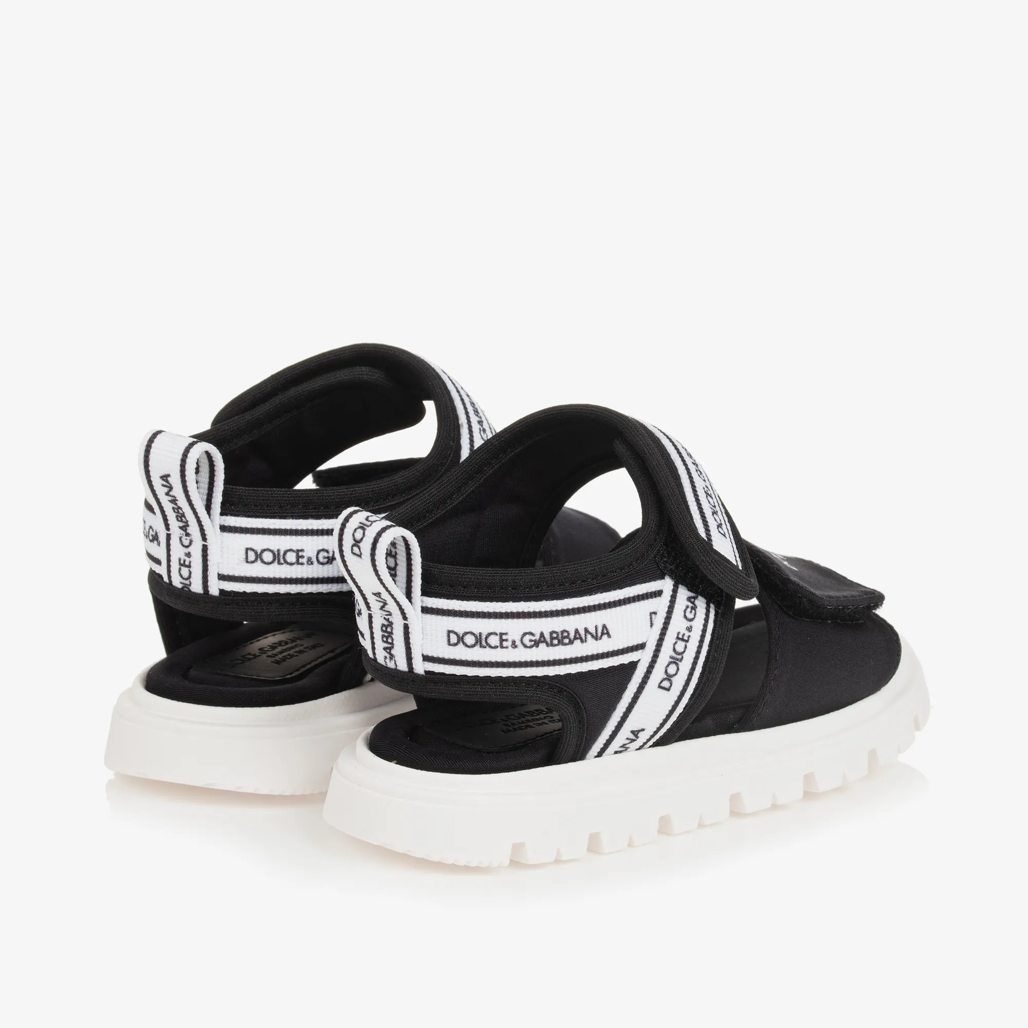 Black Velcro Baby Sandals