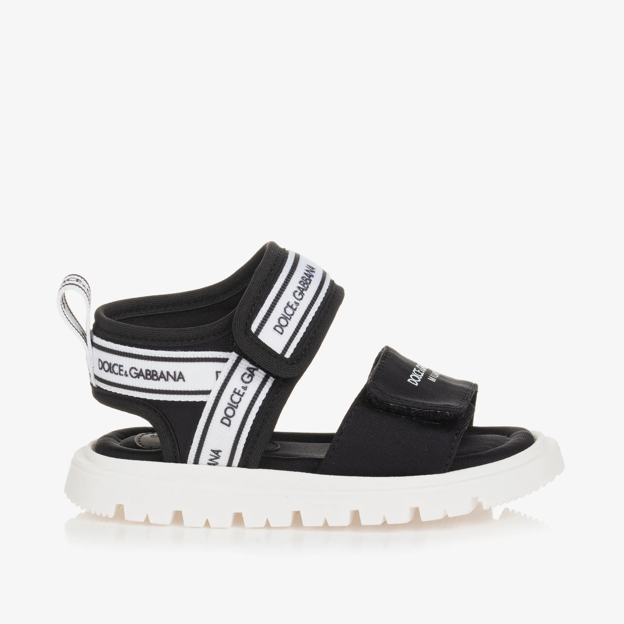 Black Velcro Baby Sandals