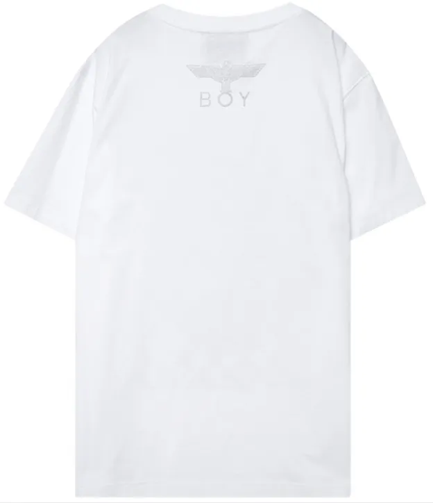 BOY LONDON  |Unisex Street Style U-Neck Plain Cotton Short Sleeves