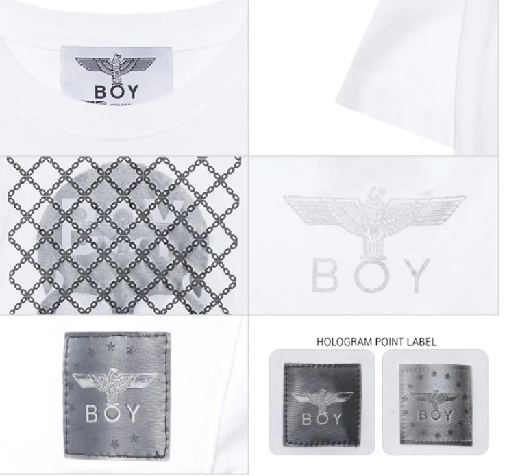 BOY LONDON  |Unisex Street Style U-Neck Plain Cotton Short Sleeves