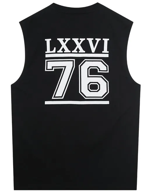 BOY LONDON  |Unisex Studded Street Style Cotton Oversized Logo Tanks