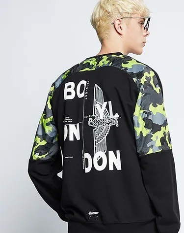 BOY LONDON  |Unisex Studded Street Style U-Neck Long Sleeves Plain Cotton