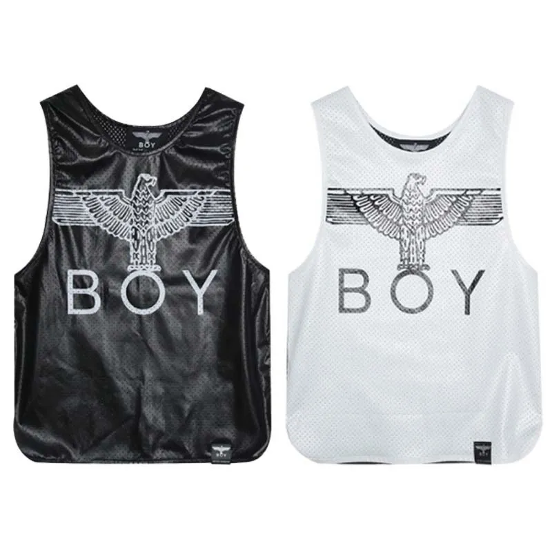 BOY LONDON  |Unisex Studded Street Style U-Neck Oversized Logo