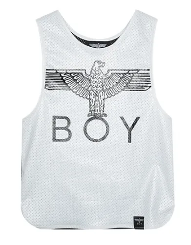 BOY LONDON  |Unisex Studded Street Style U-Neck Oversized Logo