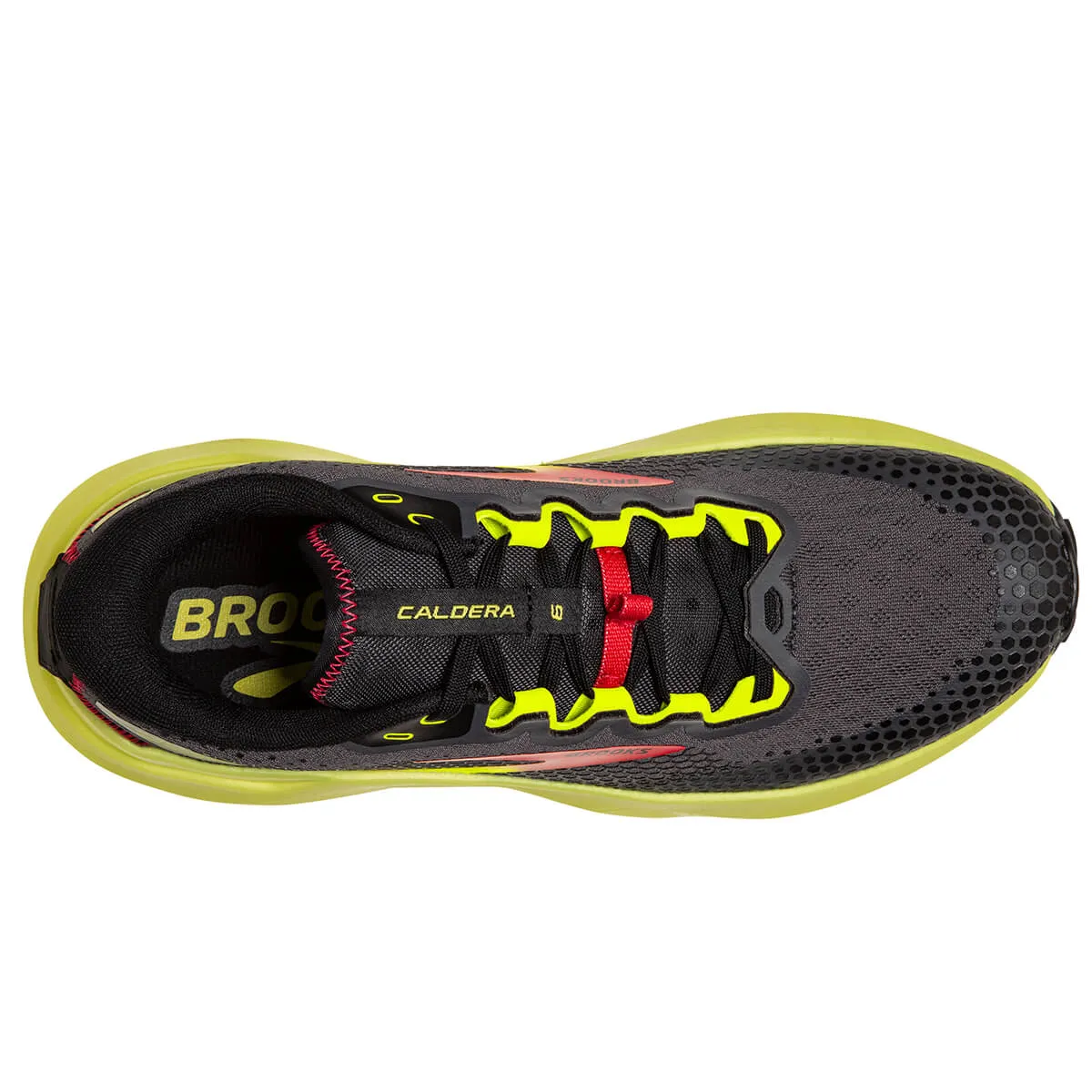 Brooks Caldera 6 Mens | Black/fiery Red/blazing Yellow