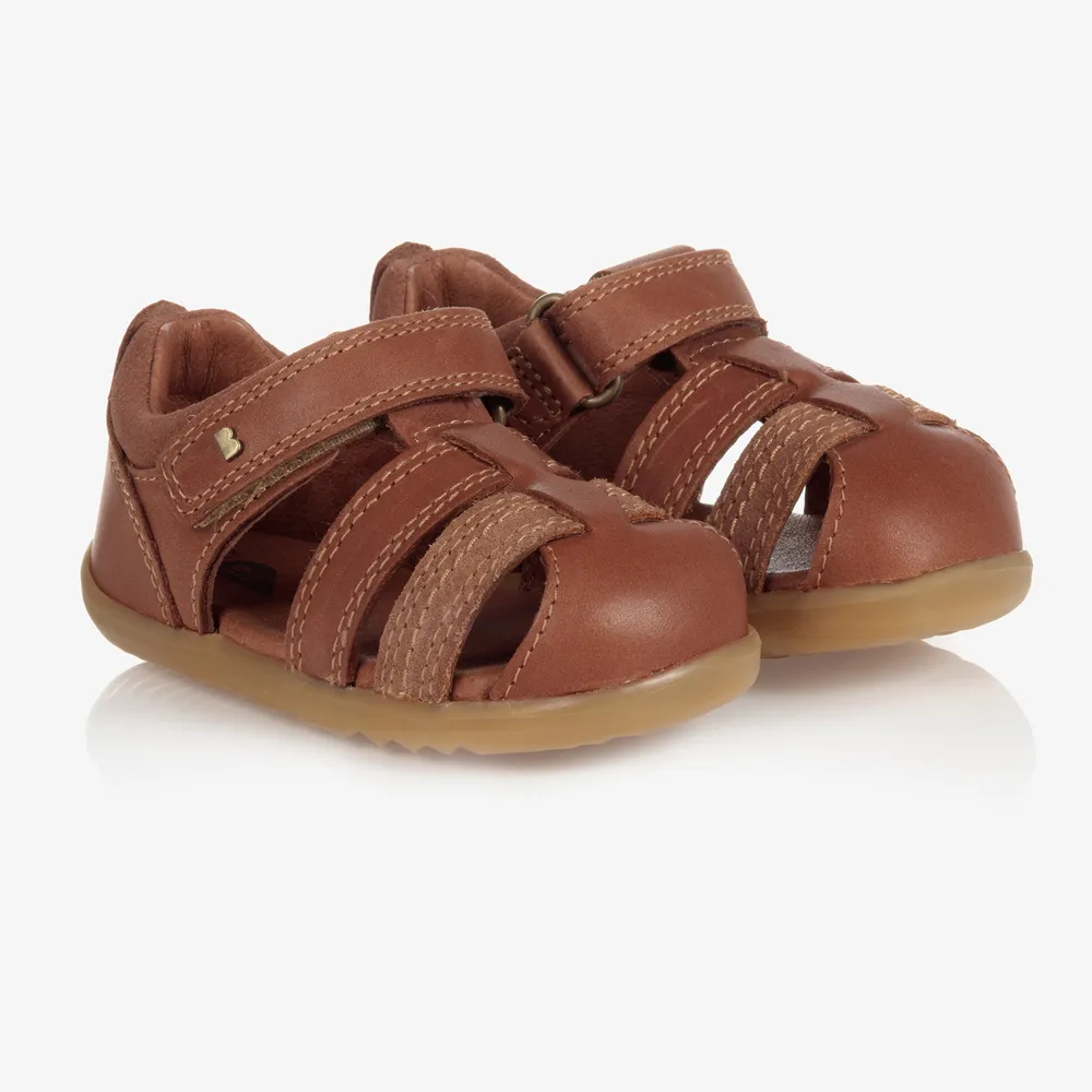 Brown Leather Baby Sandals