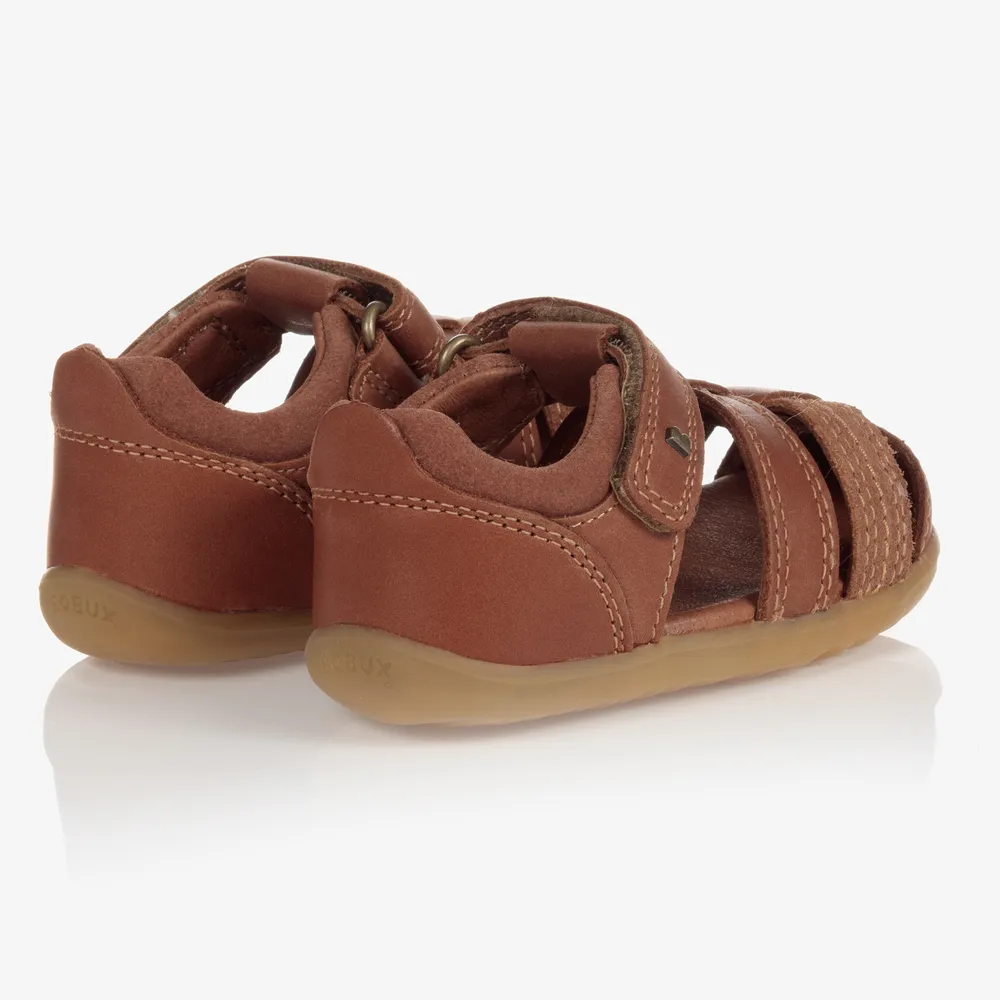 Brown Leather Baby Sandals