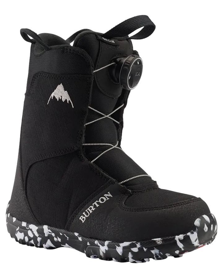 Burton Kids Grom Boa Snowboard Boots - Black - 2023