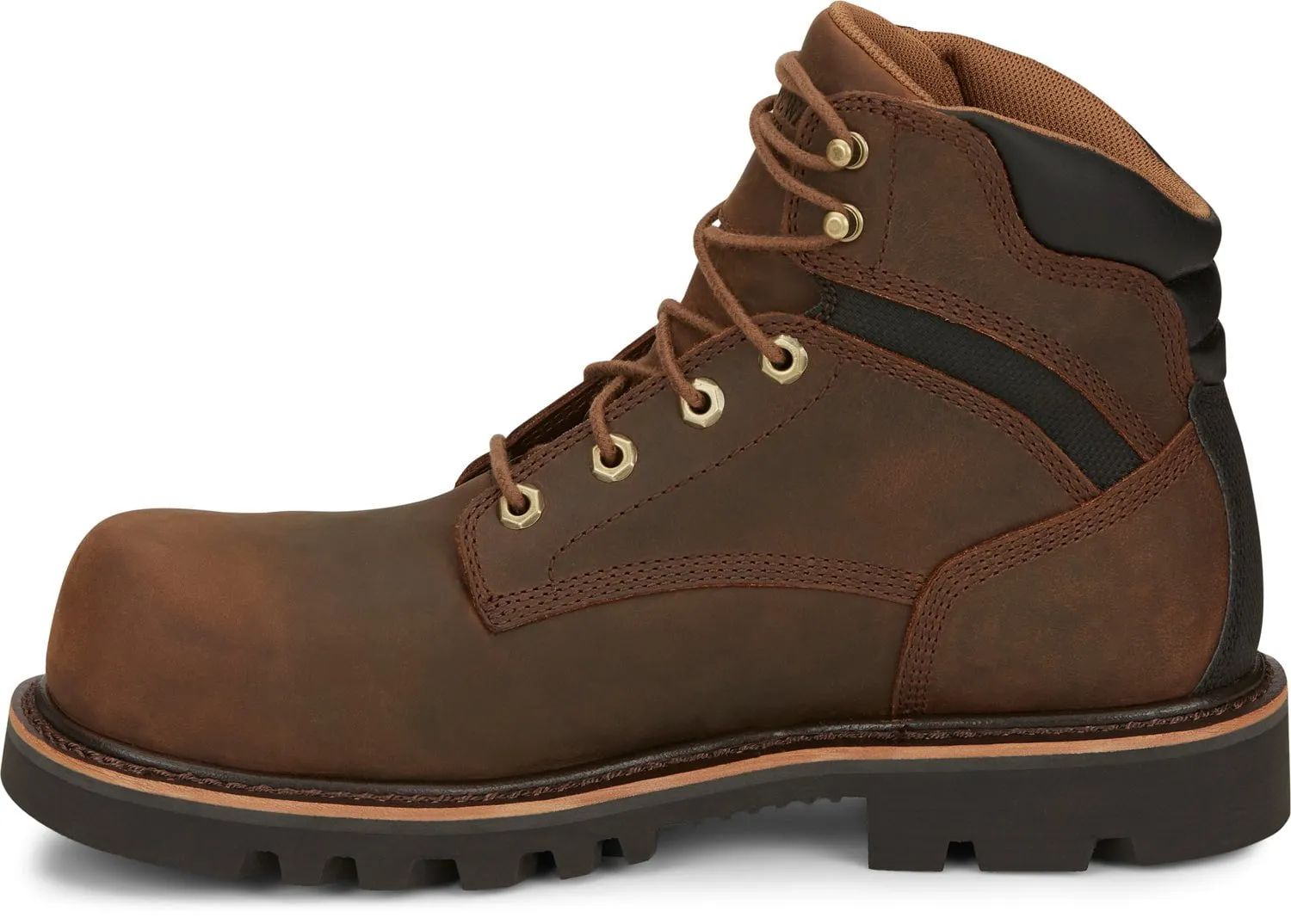 Chippewa Mens Sador 6in Waterproof Comp Toe Heavy Duty Tan Leather Work Boots