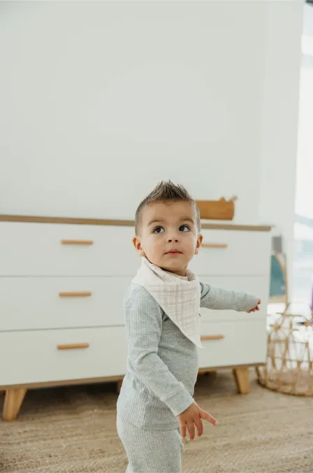 COPPER PEARL BANDANA BIB  |  BOGEY