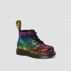 Dr. Martens Baby Girls' Metallic Ankle Boots | Black