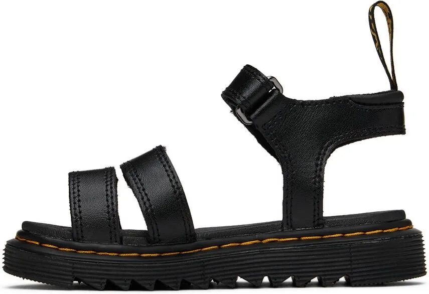 Dr. Martens Kids Black Klaire Big Kids Sandals