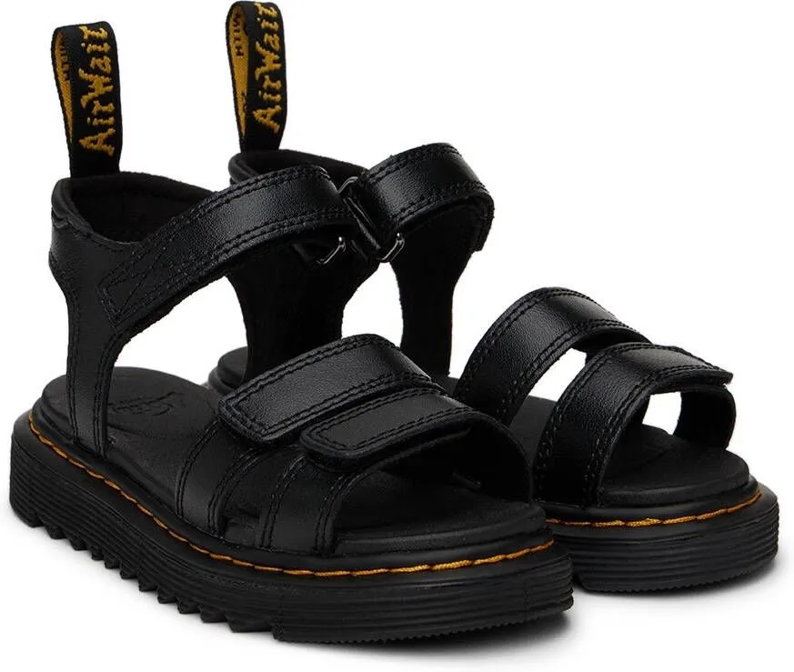 Dr. Martens Kids Black Klaire Big Kids Sandals