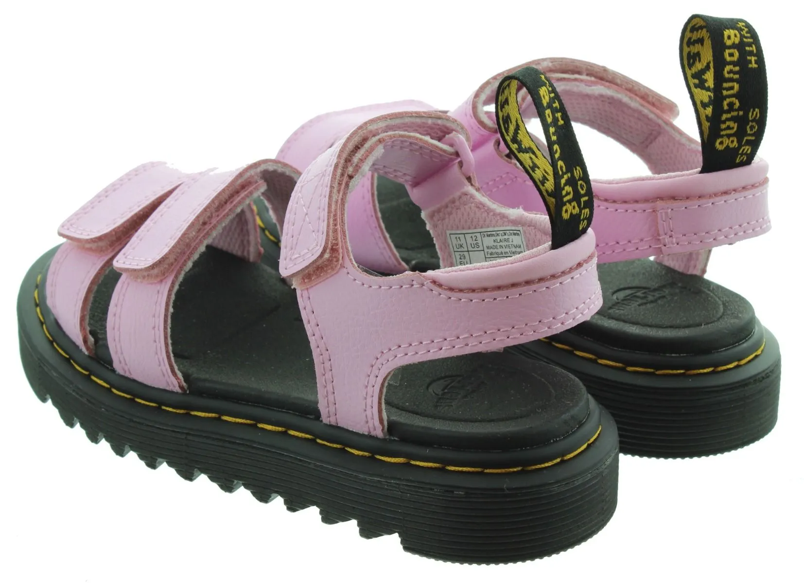 DR MARTENS Kids Klaire Sandals In PInk