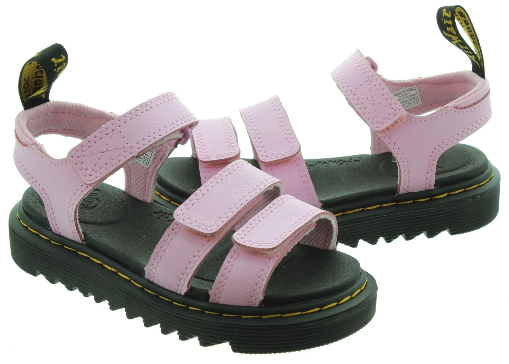 DR MARTENS Kids Klaire Sandals In PInk