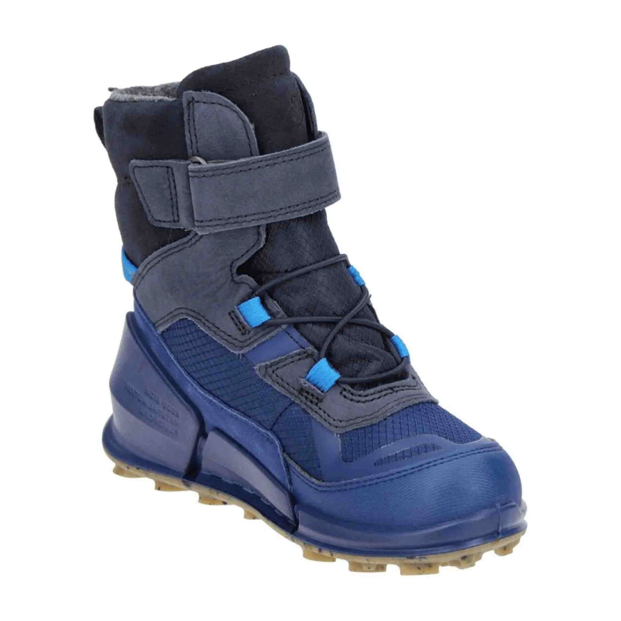 Ecco Biom Blue Kids' Boots with GORE-TEX Warm Lining, Durable Waterproof Children's Footwear, Model 711212