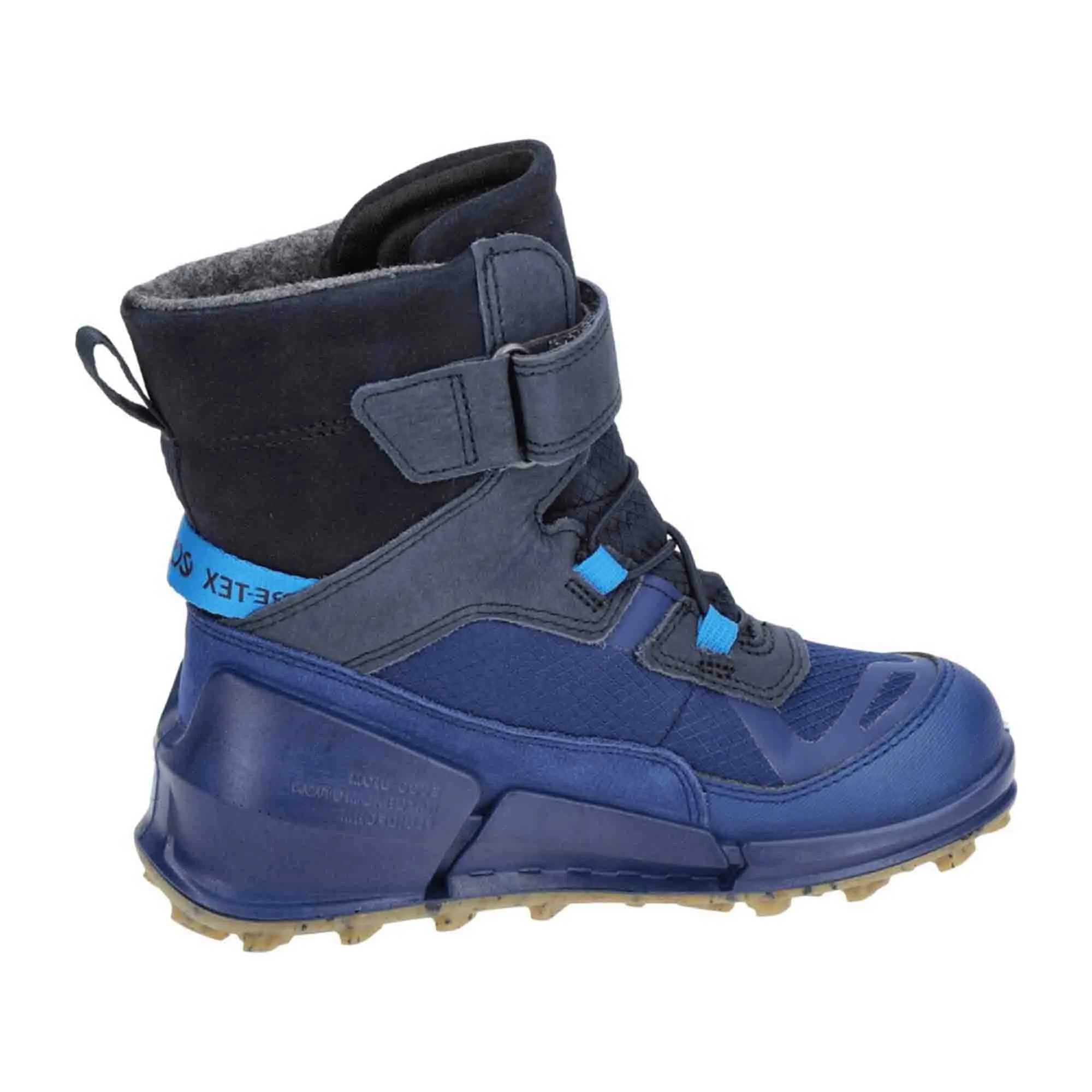 Ecco Biom Blue Kids' Boots with GORE-TEX Warm Lining, Durable Waterproof Children's Footwear, Model 711212