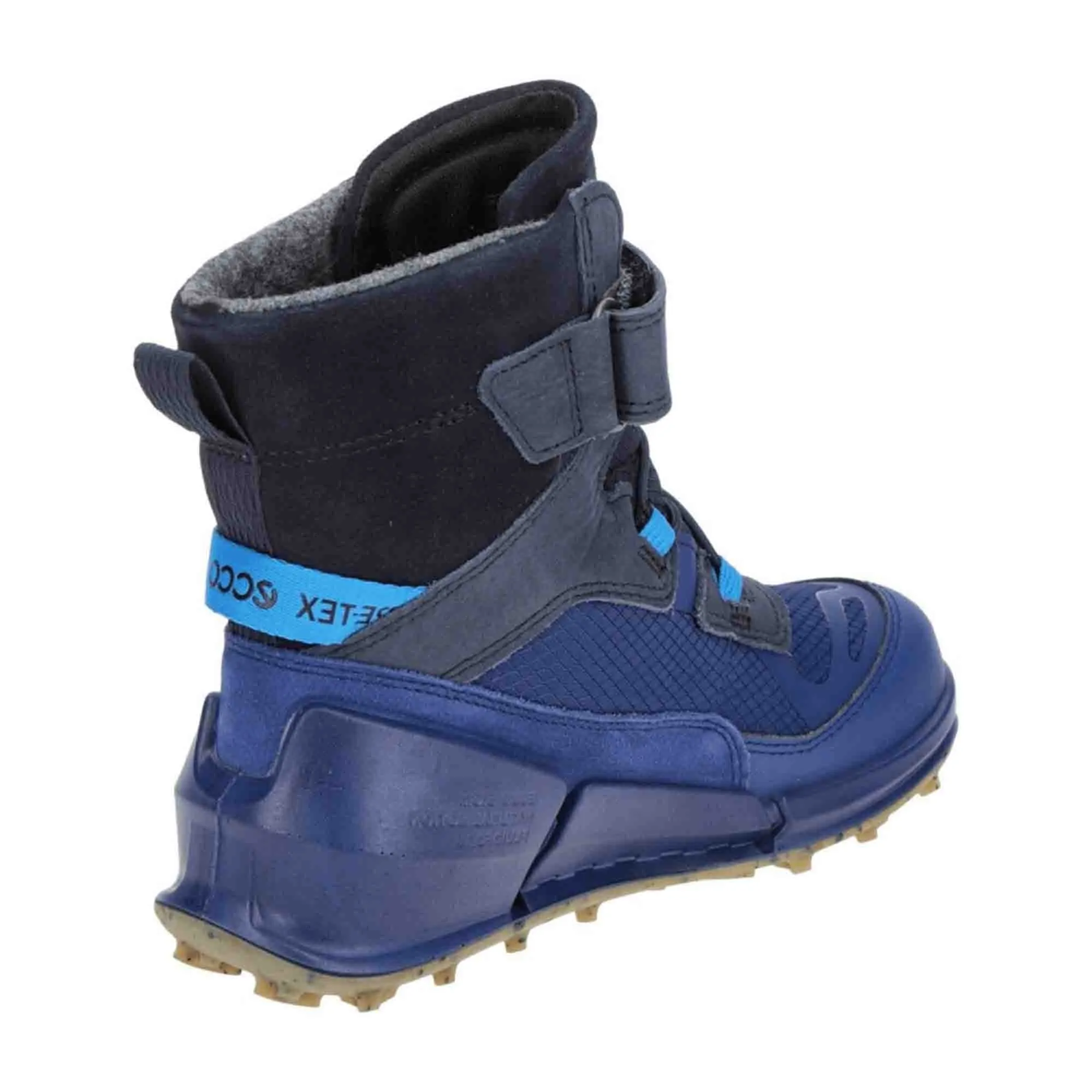 Ecco Biom Blue Kids' Boots with GORE-TEX Warm Lining, Durable Waterproof Children's Footwear, Model 711212