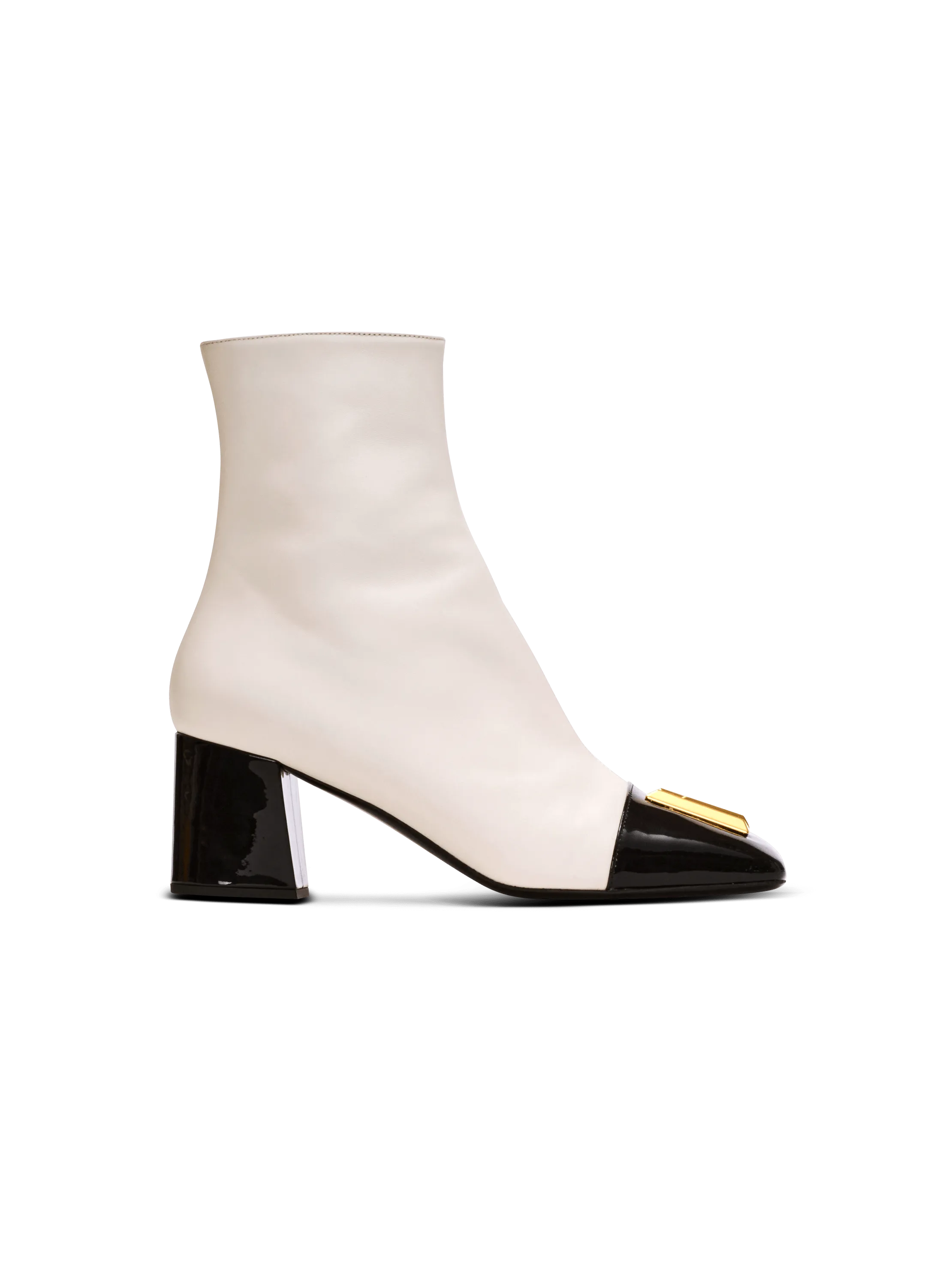 Edna ankle boots in two-tone leather