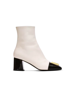 Edna ankle boots in two-tone leather