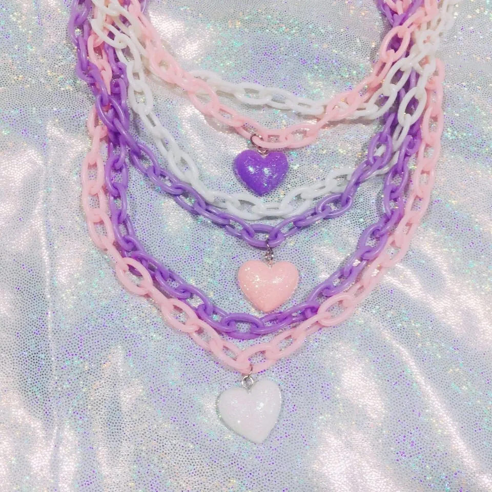 Electric Heart Chain Choker