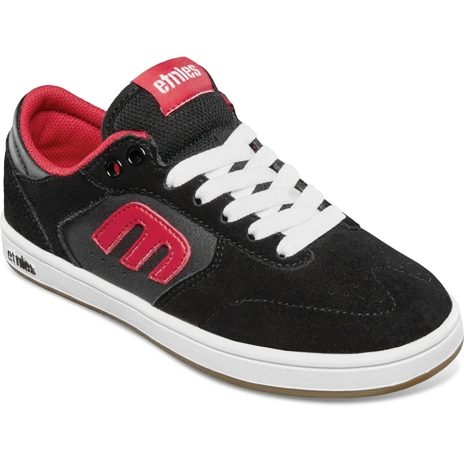 Etnies Kids Windrow Skate Shoes - Black/Red/White