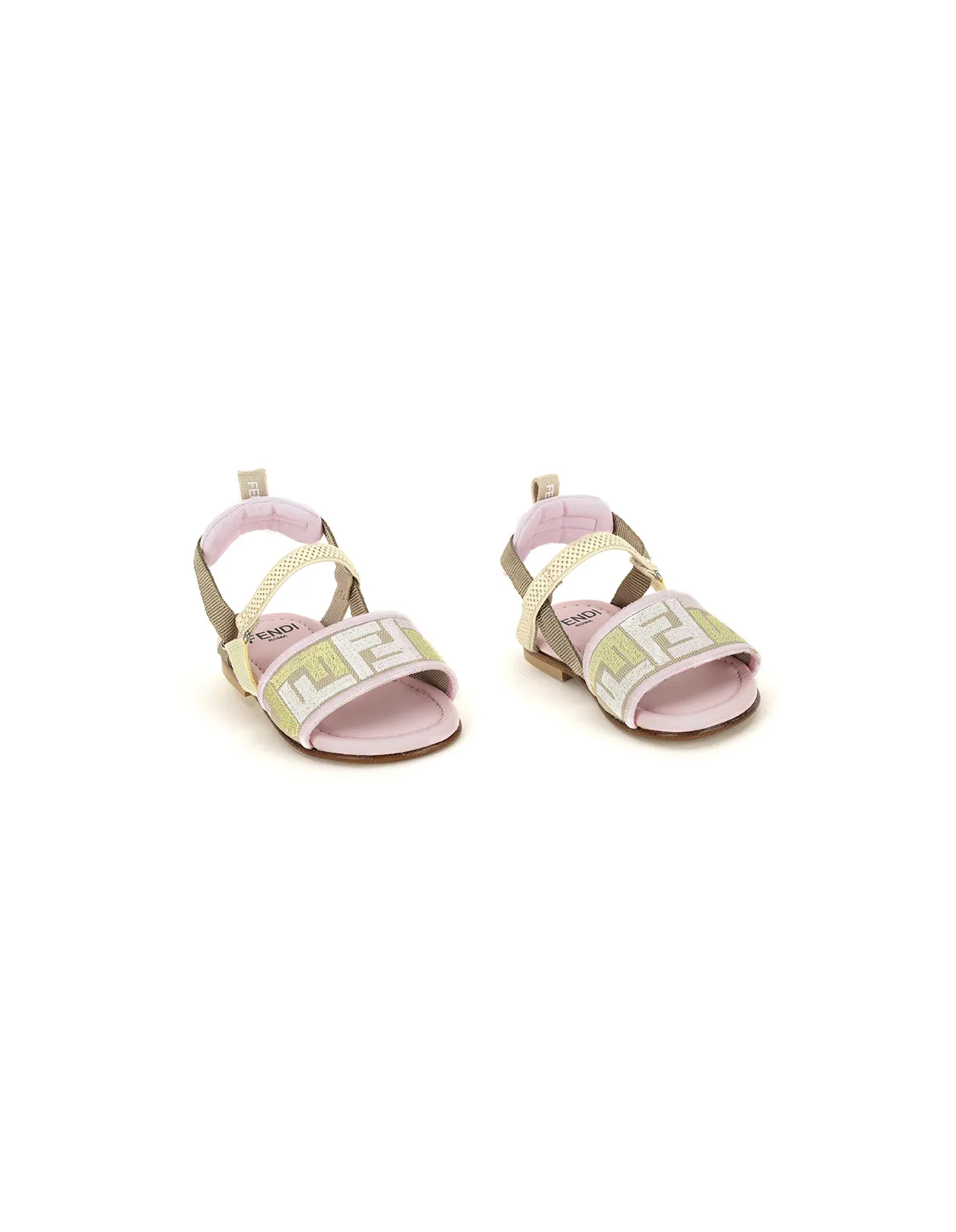 FENDI KIDS Pink FF Sandals