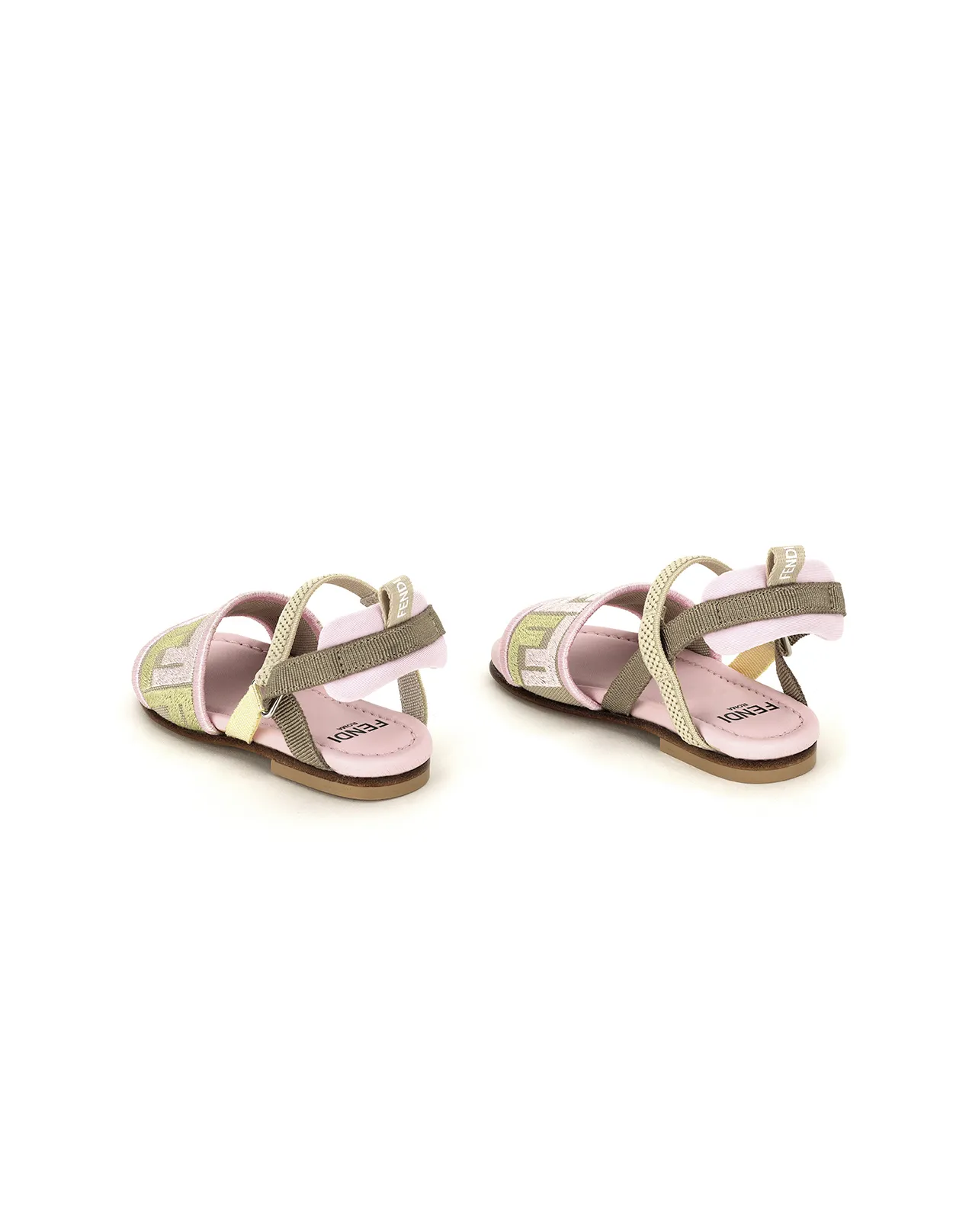 FENDI KIDS Pink FF Sandals