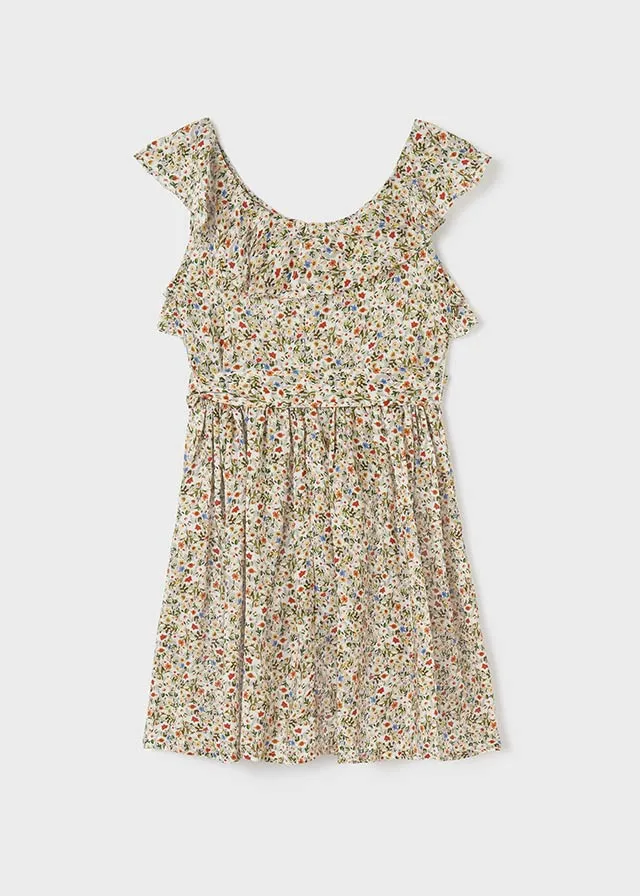 Floral dress for teen girl - Seaweed