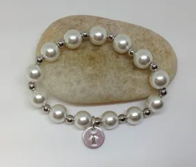 Flower Girl Pearl Strech Bracelet 5.5