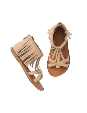 GAP Baby Beige Fringe Sandals