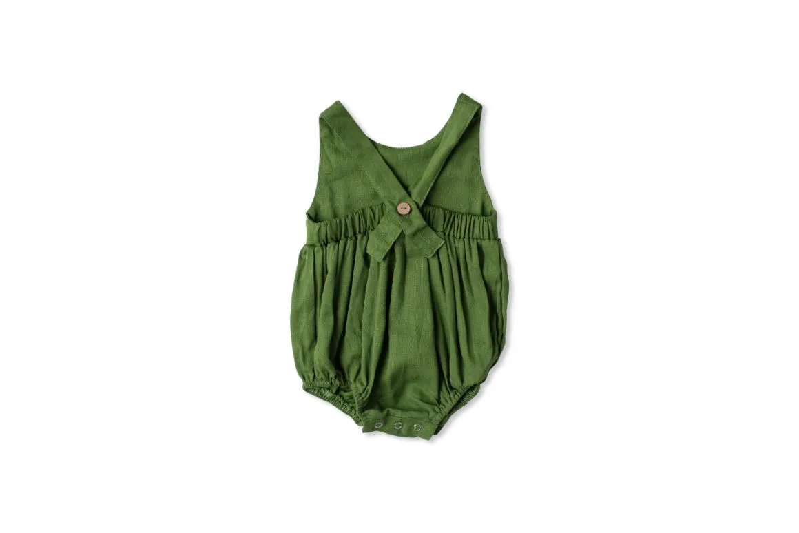 Green Pocket Romper