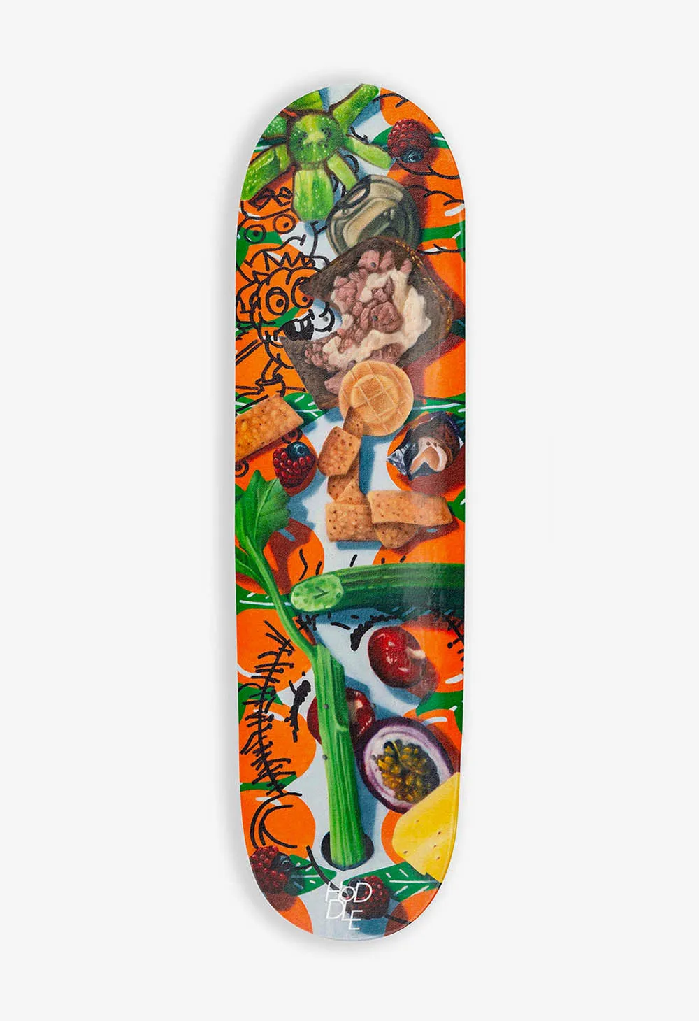 H0DDLE SNACK REPORT 8.375 SKATEBOARD DECK