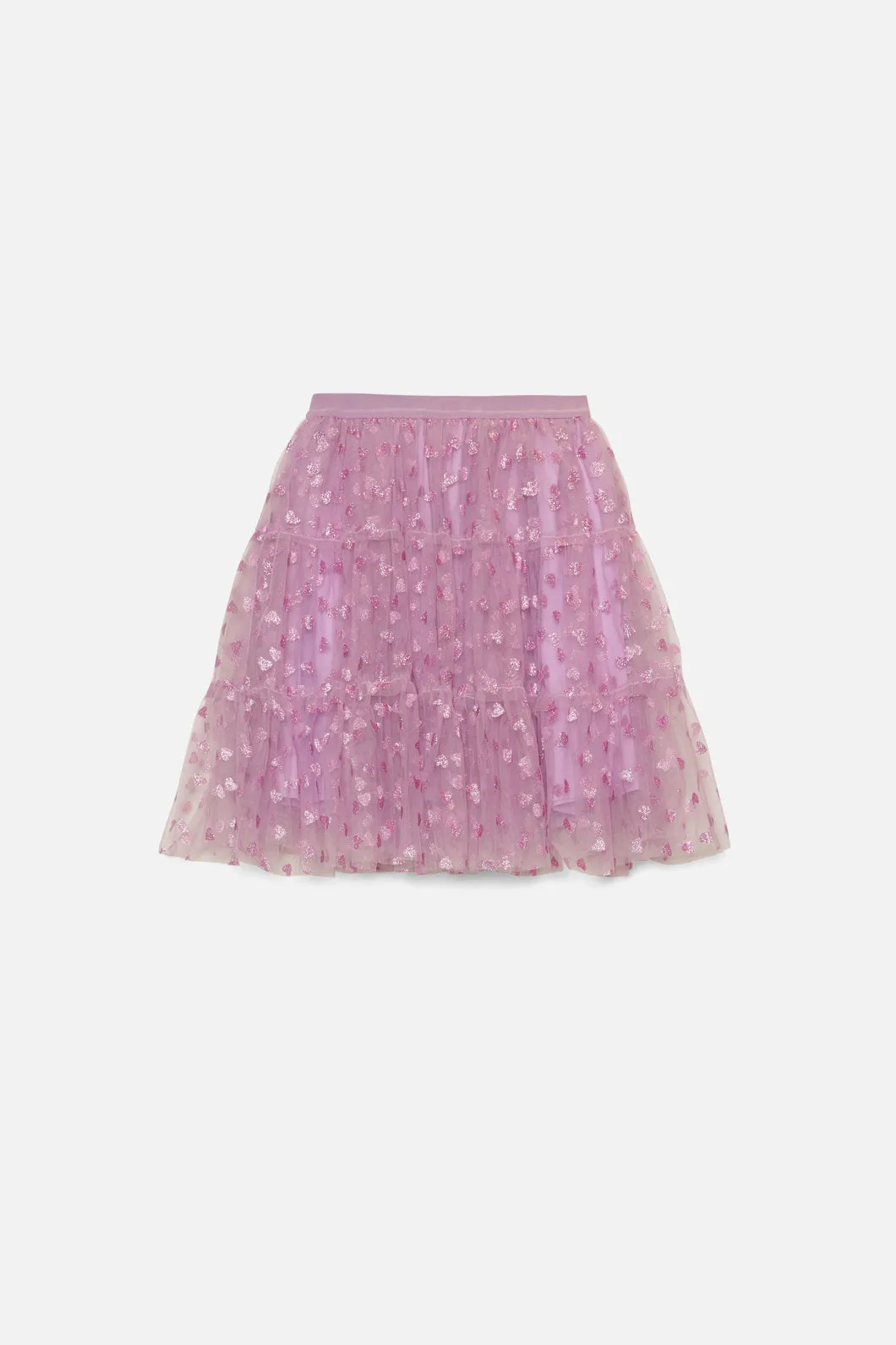 Heart Kids Mesh Skirt