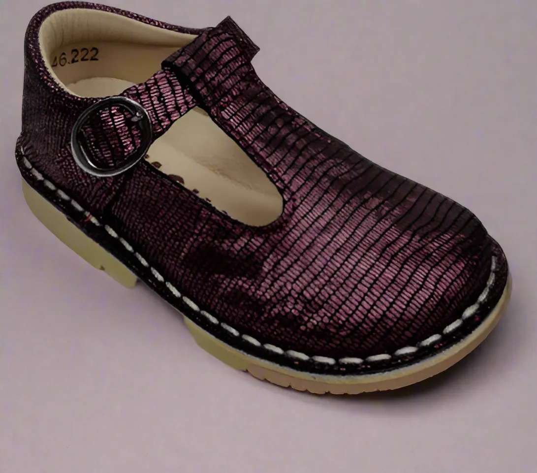 Infant Girls Shoes Petasil Purple Strap Crosspatch Bordo 5346 sale