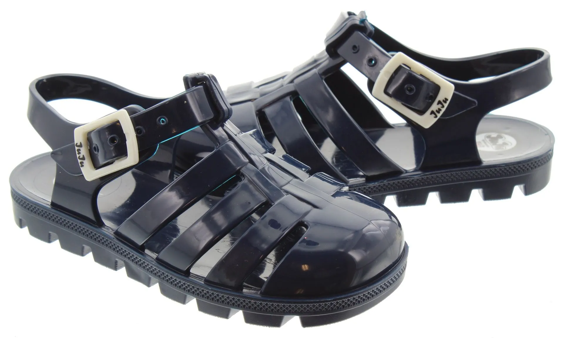 JUJU Nino Kids Juju Jelly Sandals In Navy