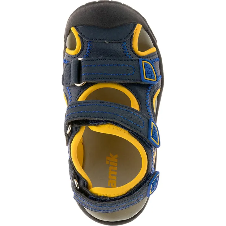 Kamik - Kids Seaturtle2 Navy/Citrus Sandals