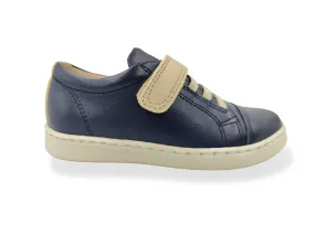 Kids Unisex Shoes Petasil Navy Strap Over Leather Pierre 5895 sale